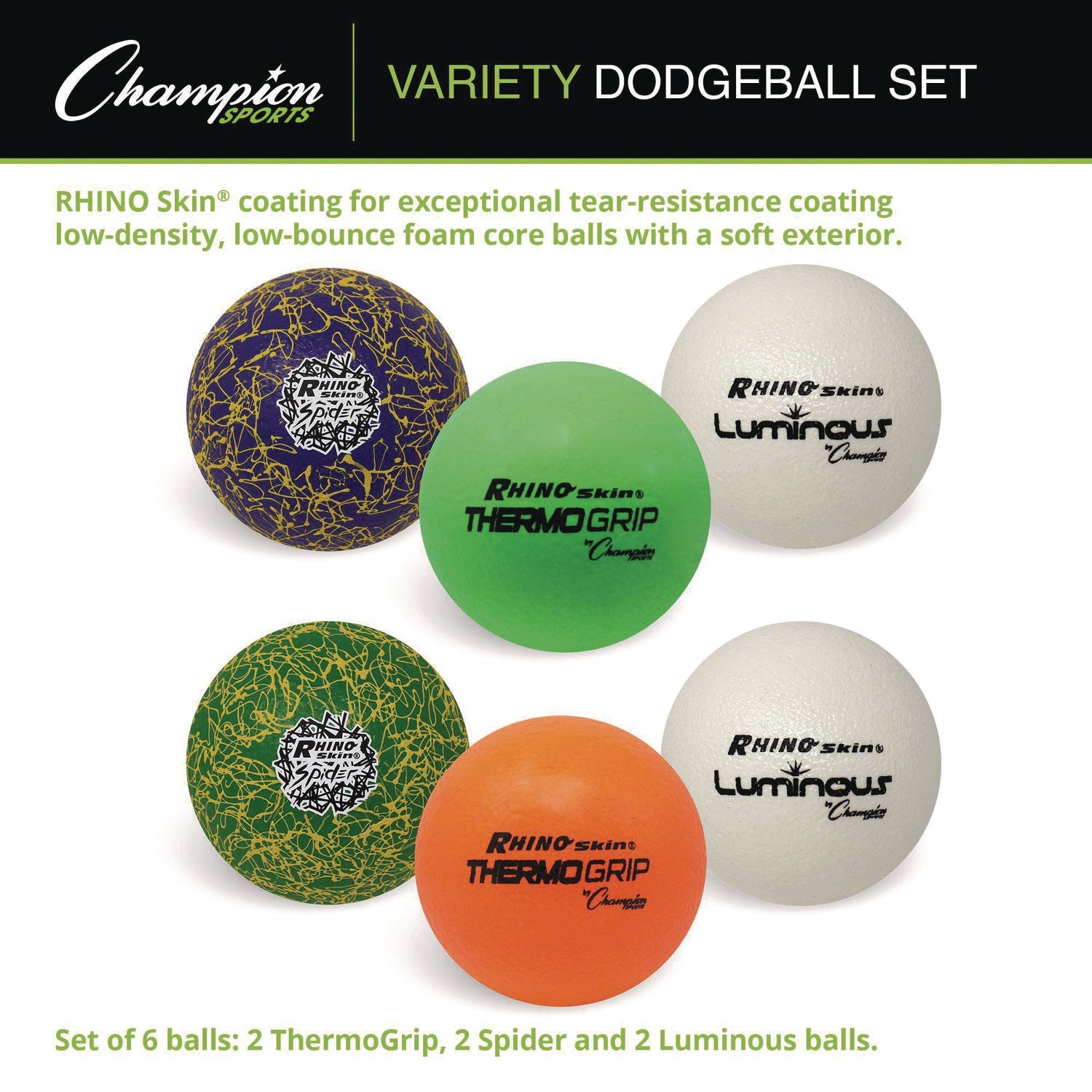 champion-sports-rhino-skin-variety-dodgeball-set-6-3-diameter-luminous-spider-thermogrip-6-set-csirxvarietyset_2