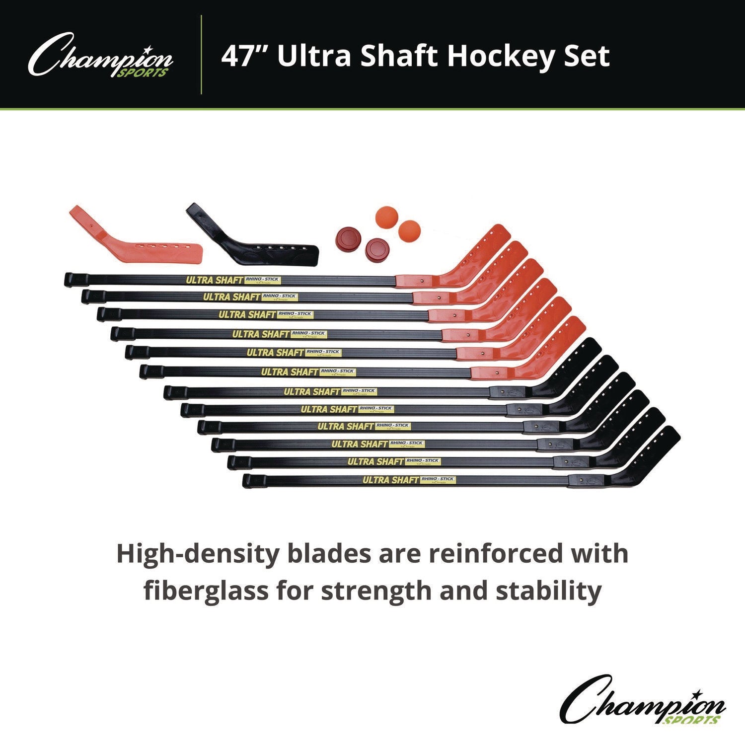 champion-sports-ultra-shaft-hockey-set-twelve-47-hockey-sticks-two-pucks-two-balls-two-extra-blades-csius47set_3
