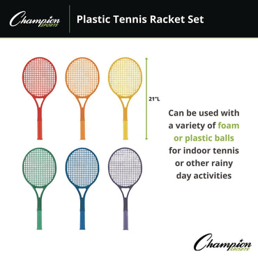 champion-sports-plastic-tennis-racket-set-six-21-rackets-assorted-colors-csijtrset_2
