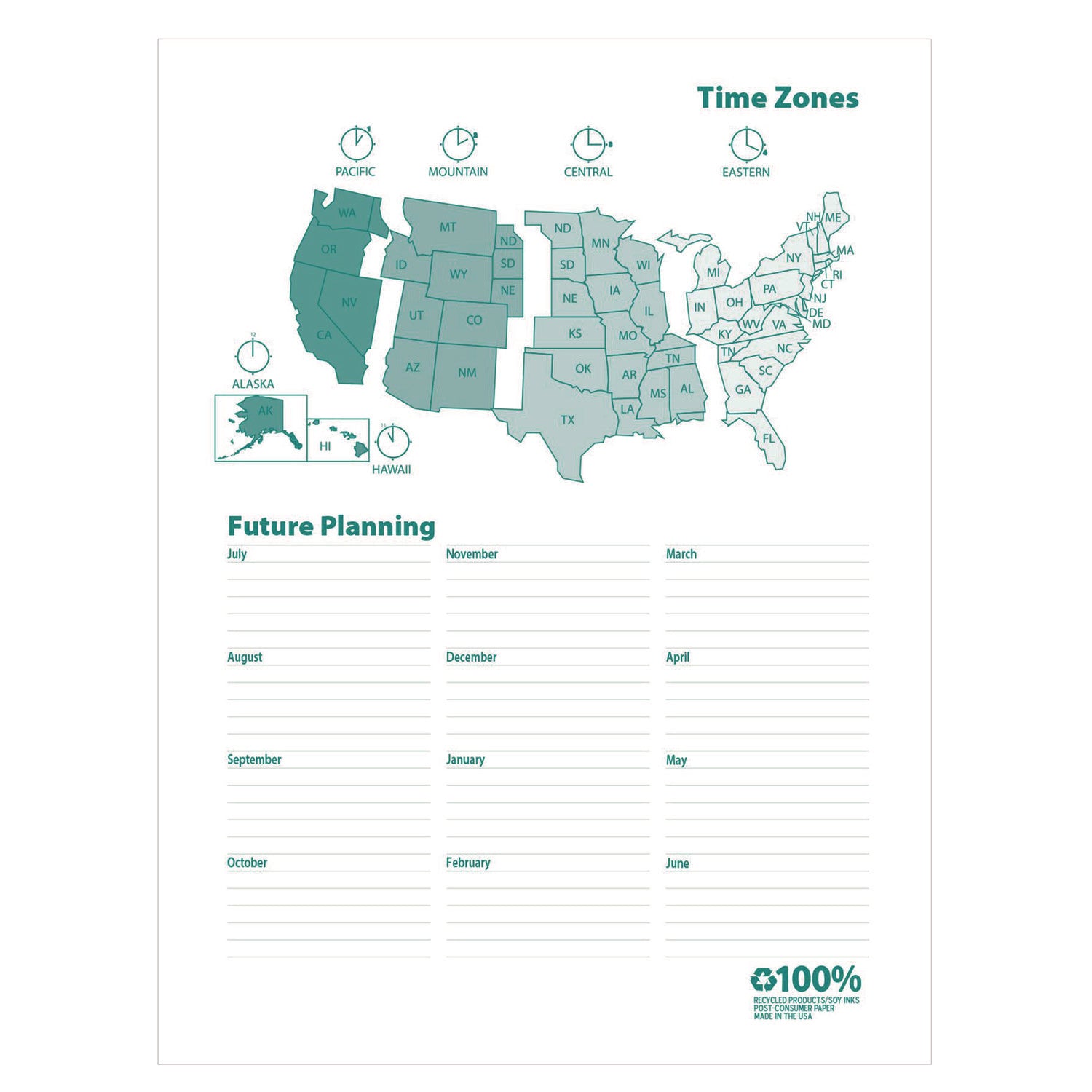 house-of-doolittle-100-recycled-monobright-monthly-weekly-planner-11-x-8-5-green-gold-cover-12-month-july-to-june-2024-to-2025-hod283509_4