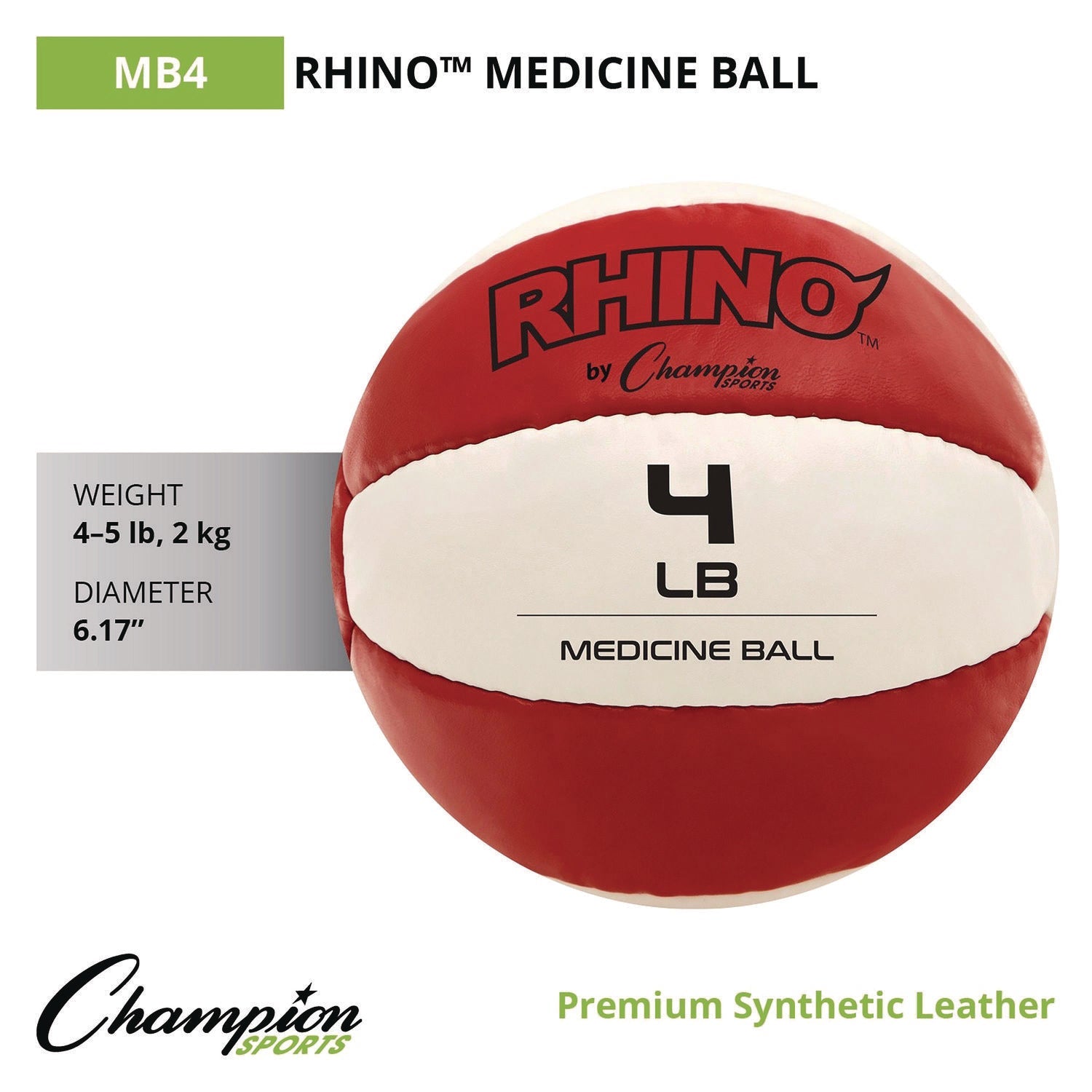 champion-sports-rhino-leather-medicine-ball-4-lb-red-white-csimb4_6