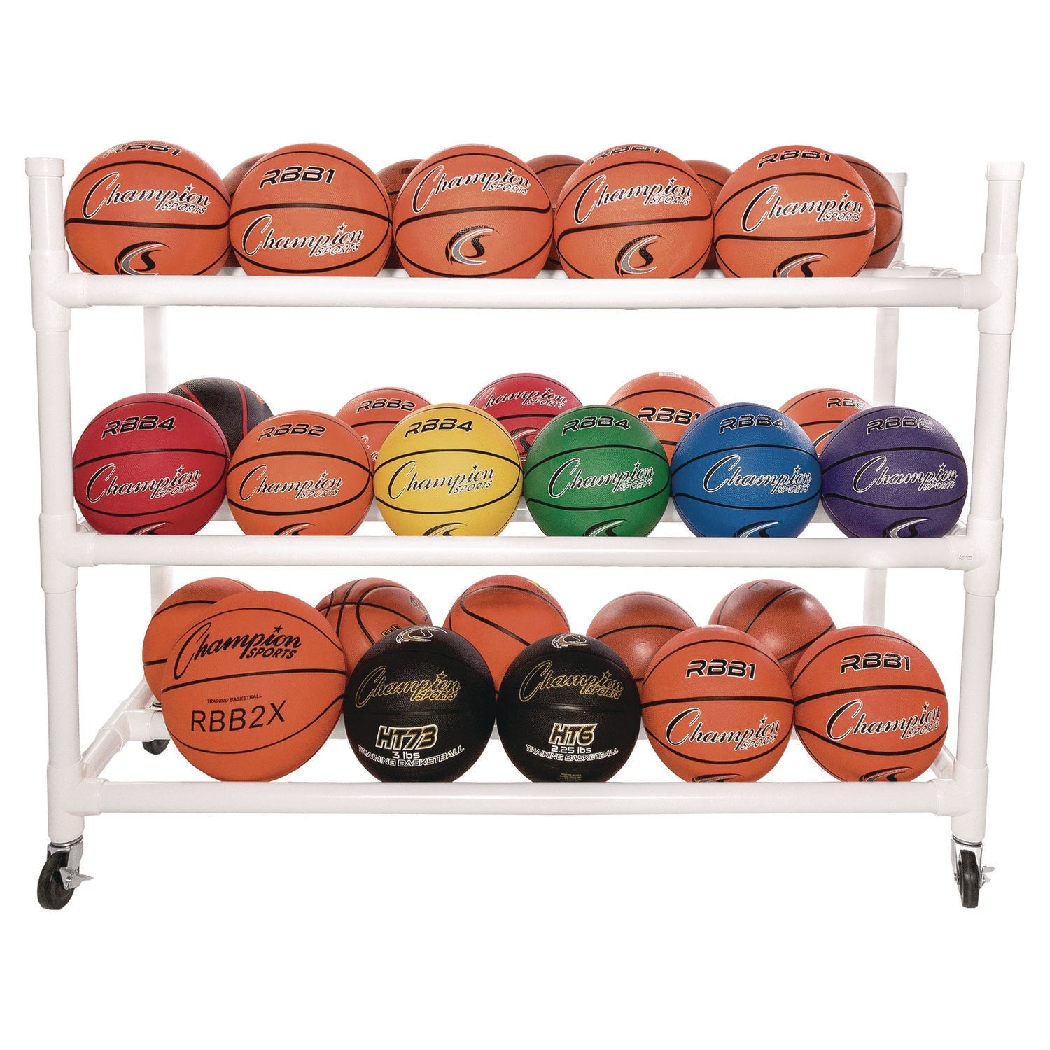 champion-sports-30-basketball-heavy-duty-cart-heavy-duty-plastic-176-lb-capacity-19-x-55-x-45-white-csi30cart_5