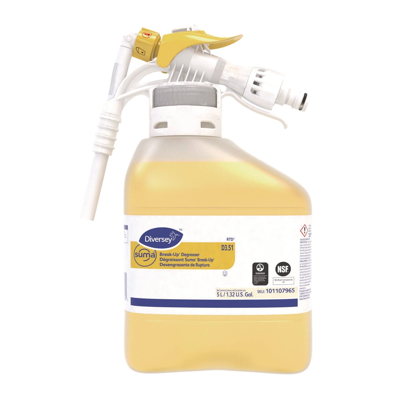 Degrease Sprayer Uae Diversey™ Suma Break-Up Degreaser D3.51, 5 L Bottle with Sprayer (DVO1 ...