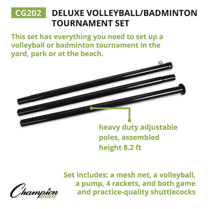 champion-sports-deluxe-volleyball-badminton-tournament-set-4-rackets-2-shuttlecocks-2-birdies-net-pump-volleyball-csicg202_5