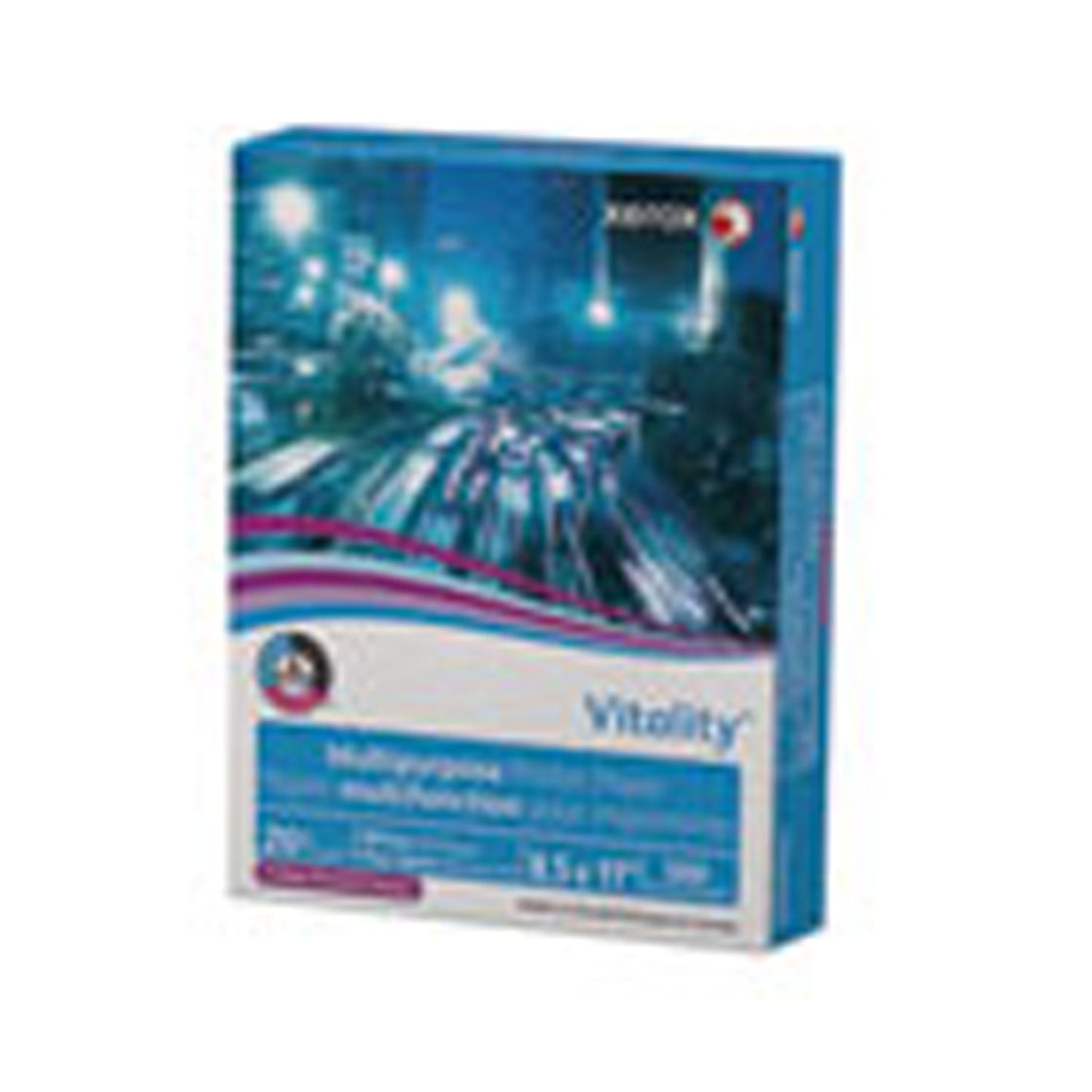 xerox™ Vitality Multipurpose Print Paper, 92 Bright, 3-Hole, 20 lb Bond Weight, 8.5 x 11, White, 500/Ream (XER3R02641RM)