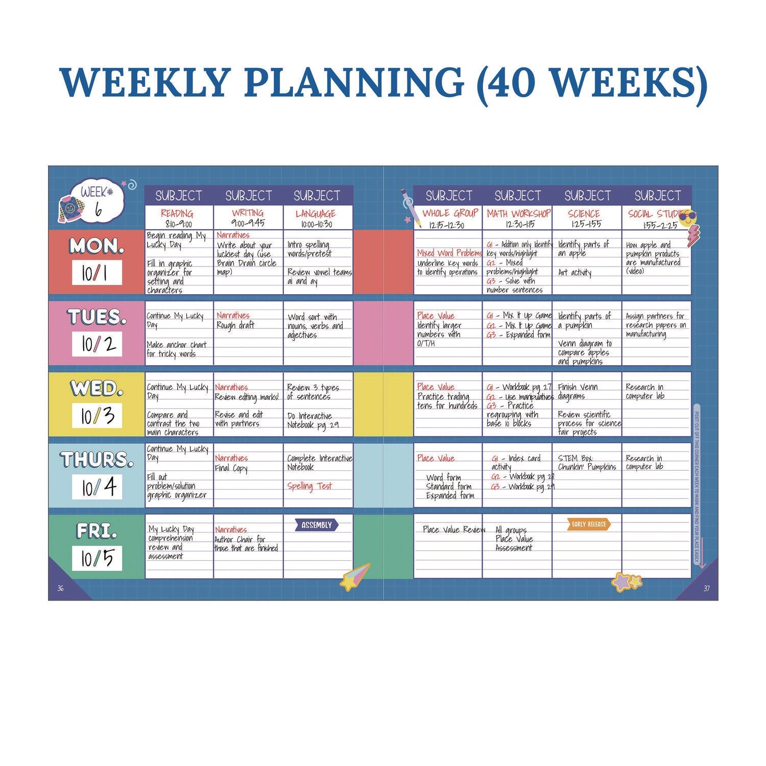 carson-dellosa-education-teacher-planners-weekly-monthly-two-page-spread-11-x-8-5-multicolor-cover-we-stick-together-theme-cdp105050_3
