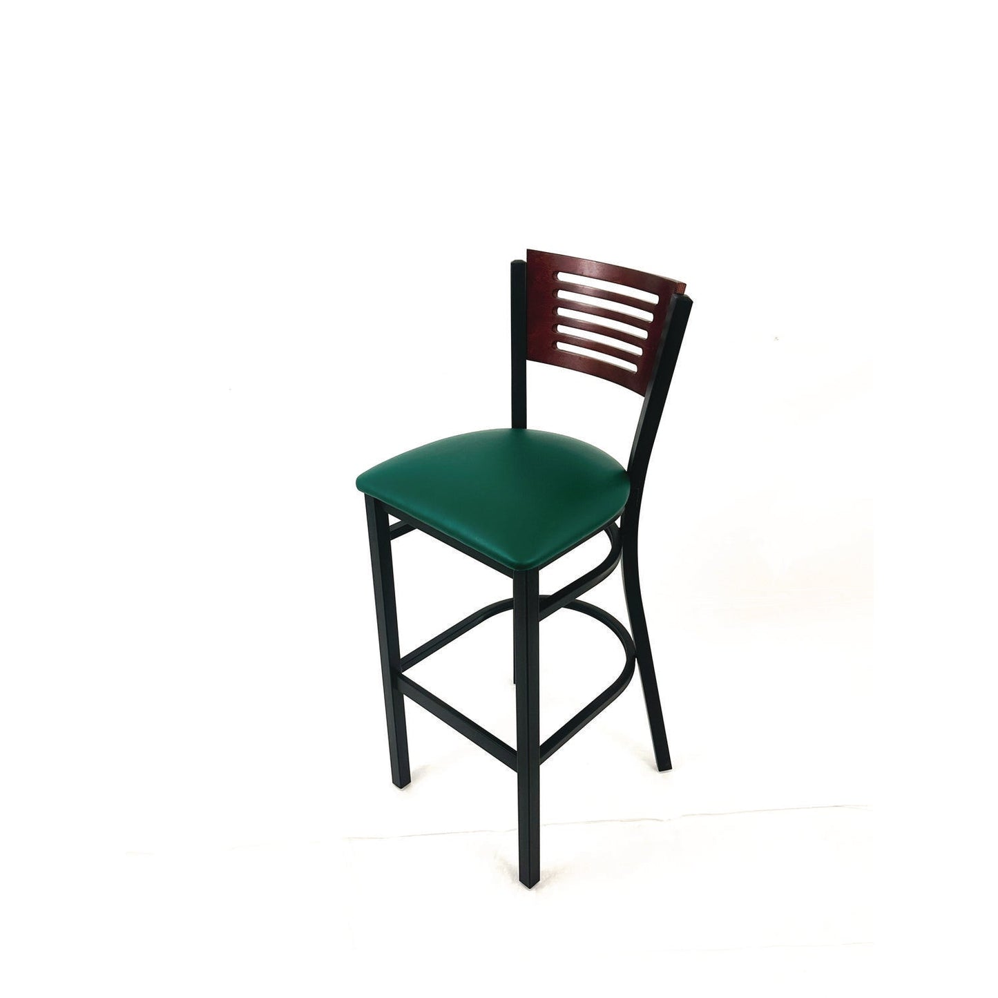 jmc-furniture-jones-river-series-barstool-supports-up-to-300-lb-28-5-seat-height-green-seat-dark-mahogany-back-black-base-jmcjrbbvgrnb_2