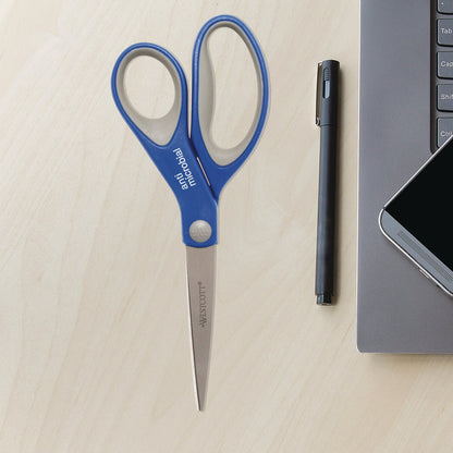 westcott-scissors-with-antimicrobial-protection-8-long-3-25-cut-length-straight-blue-gray-handle-2-pack-acm17836_5
