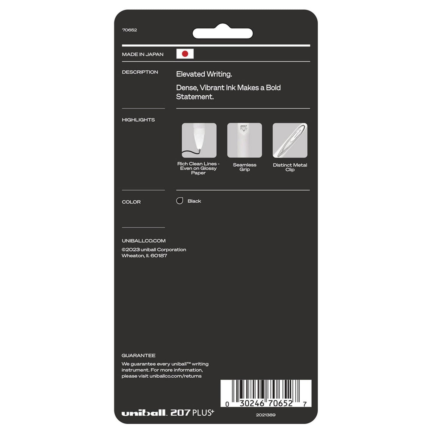uniball-207-plus-gel-pen-retractable-medium-0-7-mm-black-ink-white-barrel-4-pack-ubc70652_2