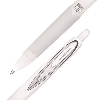 uniball-207-plus-gel-pen-retractable-medium-0-7-mm-black-ink-white-barrel-dozen-ubc70706_3