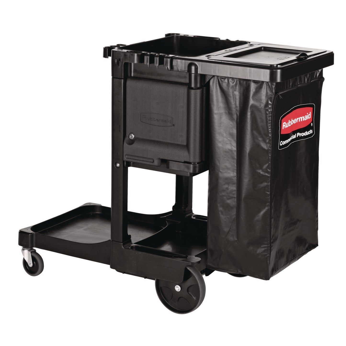 Rubbermaid® Commercial Cleaning Cart Locking Door Kit, Black (RCP1861443)