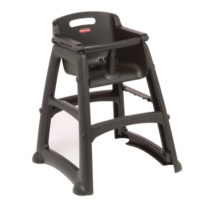 Rubbermaid® Commercial Sturdy Chair Youth Seat, Assembly Required, Black (RCP781408BLA)