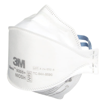 3M™ Aura Particulate Respirator 9205+, Standard Size, 12/Carton (MMM9205PLUSCT)