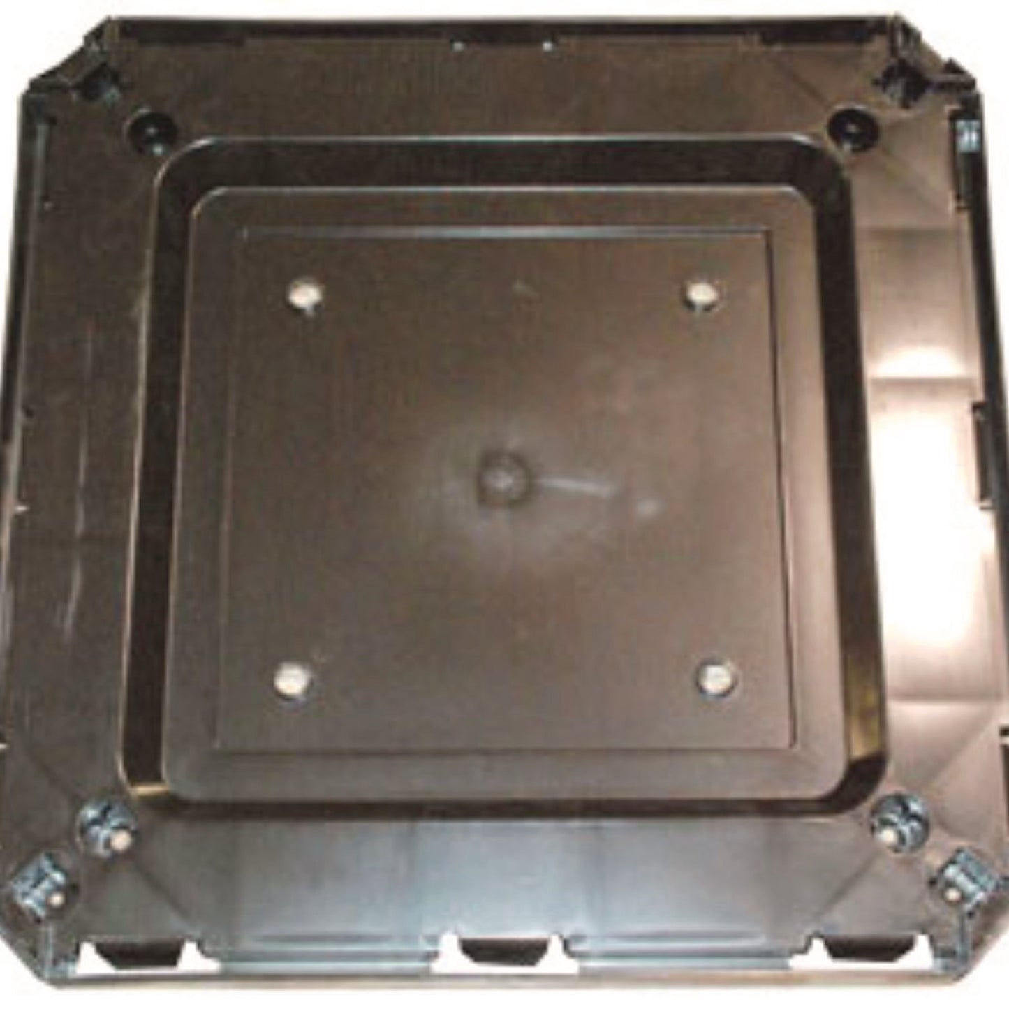 Rubbermaid® Commercial Base for 35 gal Landmark Series Container, 26 x 26 x 2, Sable (SGSFG3975L2SBLE)