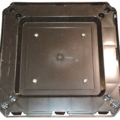 Rubbermaid® Commercial Base for 35 gal Landmark Series Container, 26 x 26 x 2, Sable (SGSFG3975L2SBLE)