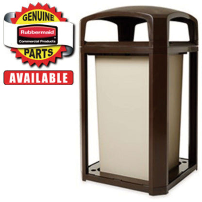 Rubbermaid® Commercial Base for 35 gal Landmark Series Container, 26 x 26 x 2, Sable (SGSFG3975L2SBLE)