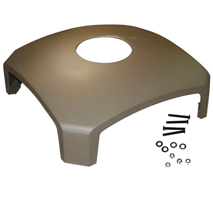 Rubbermaid® Commercial Dome Top with Hole for Landmark Series Waste Receptacle, 26" Diameter, Driftwood (SGSFG3975M2DWOO)