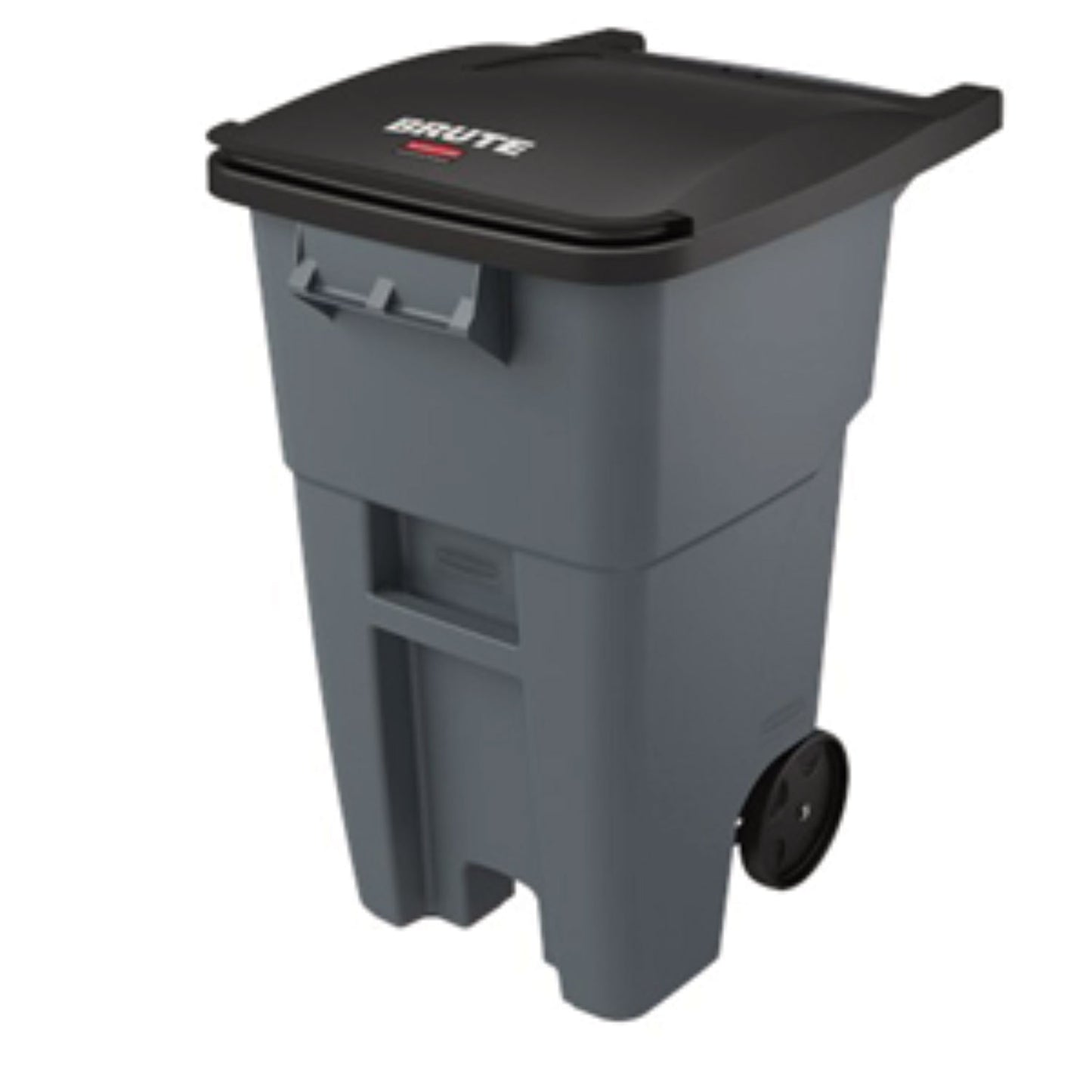 Rubbermaid® Commercial 50-Gallon Rollout Wheels and Push Caps, Two 8" Wheels, Black (SGS9W27L1)