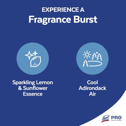 LYSOL® Brand Power Clean Concentrated Multi-Surface Cleaner, Lemon and Sunflower Essence, 28 oz Pour Bottle, 9/Carton (RAC82513CT)