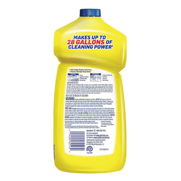 LYSOL® Brand Power Clean Concentrated Multi-Surface Cleaner, Lemon and Sunflower Essence, 28 oz Pour Bottle (RAC82513EA)