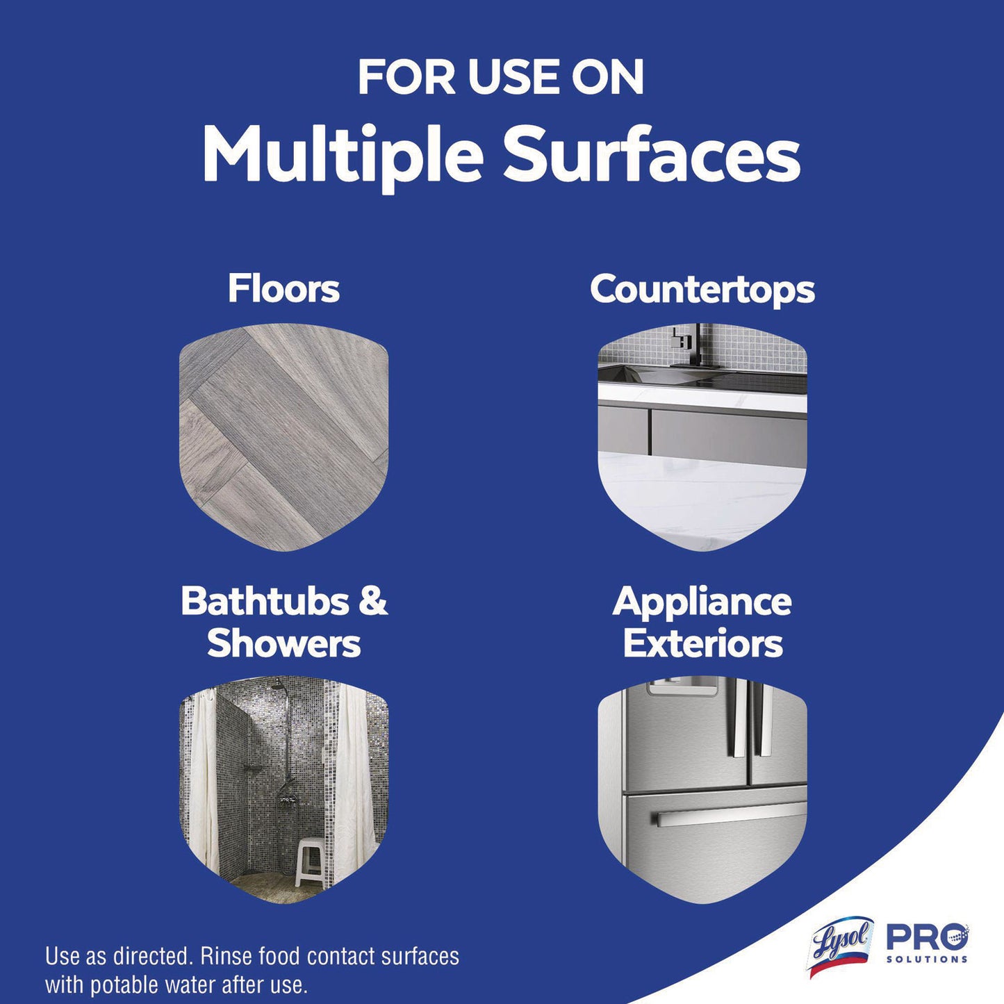 LYSOL® Brand Power Clean Concentrated Multi-Surface Cleaner, Lemon and Sunflower Essence, 28 oz Pour Bottle (RAC82513EA)