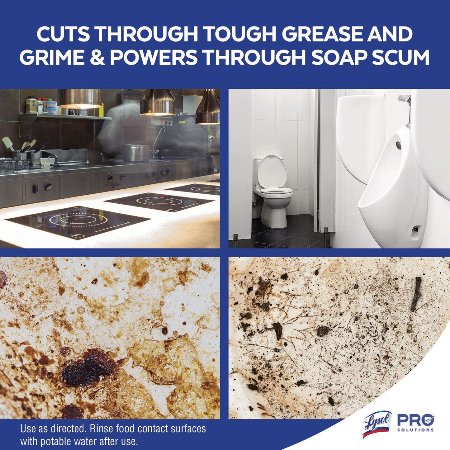 LYSOL® Brand Power Clean Concentrated Multi-Surface Cleaner, Lemon and Sunflower Essence, 28 oz Pour Bottle (RAC82513EA)