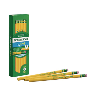 dixon-r-ticonderoga-beginners-woodcase-pencil-with-eraser-and-microban-hb-2-black-lead-yellow-barrel-12-pack-dix133080002_2