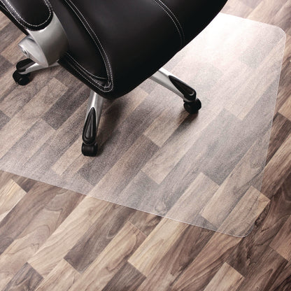 Floortex® Cleartex Unomat Anti-Slip Polycarbonate Chair Mat for Flat Pile Carpeted and Hard Floors, Rectangular, 35" x 47", Clear (FLRNRCMFLPD0003)