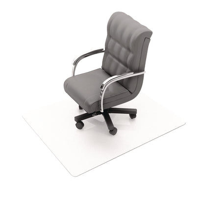 Floortex® Cleartex Unomat Anti-Slip Polycarbonate Chair Mat for Flat Pile Carpeted and Hard Floors, Rectangular, 35" x 47", Clear (FLRNRCMFLPD0003)