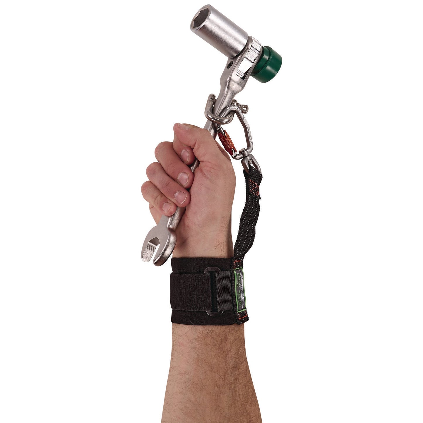 ergodyne-r-squids-3122-pull-on-wrist-tool-lanyard-with-carabiner-anchor-5-lb-max-working-capacity-7-long-black-ego19084_3