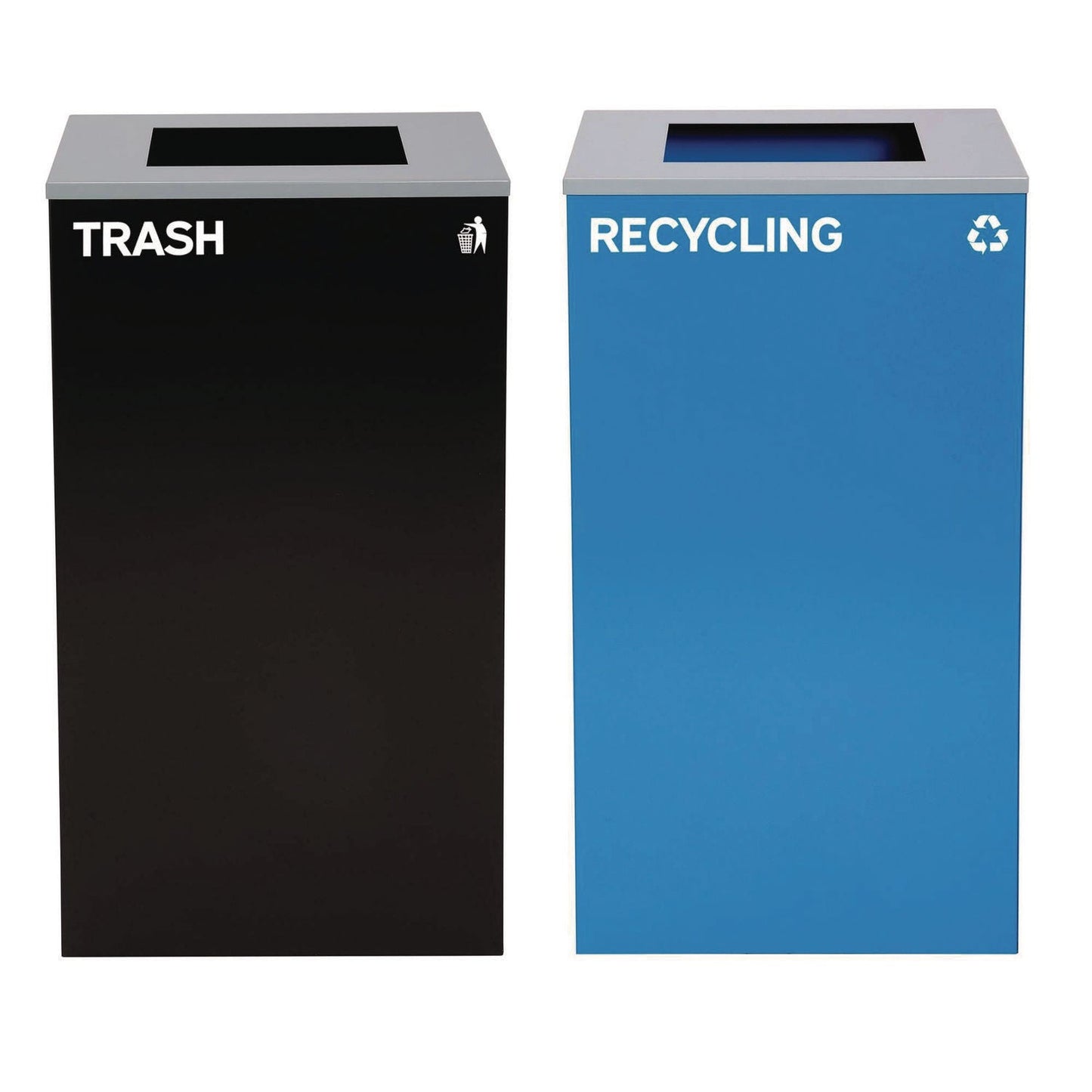 alpine-industries-29-gallon-trash-recycling-cans-steel-blue-recycling-can-with-square-lid-black-trash-can-with-square-lid-alh4450blkkit1_1
