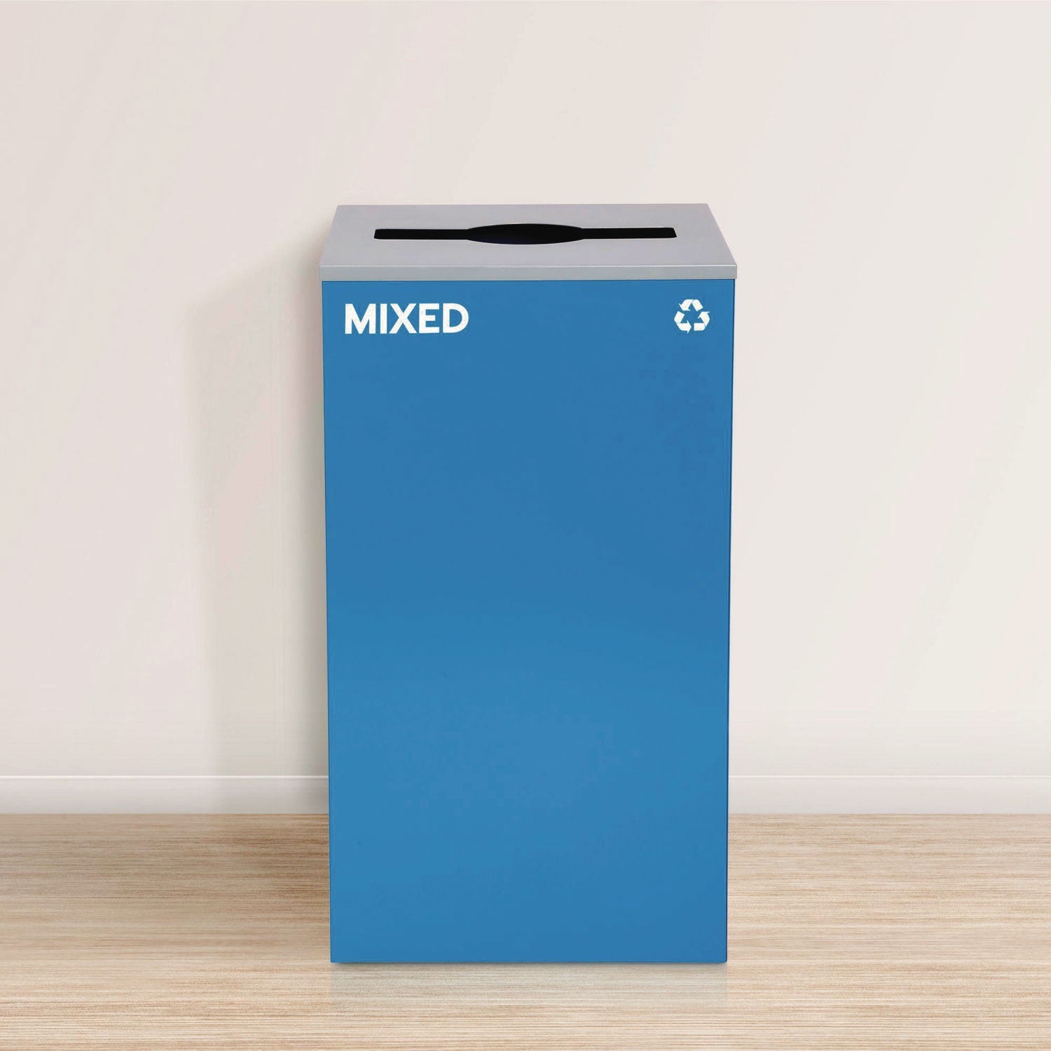 alpine-industries-29-gallon-trash-recycling-cans-steel-blue-mixed-recycling-with-mixed-lid-black-trash-can-with-square-lid-alh4450blkkit3_5