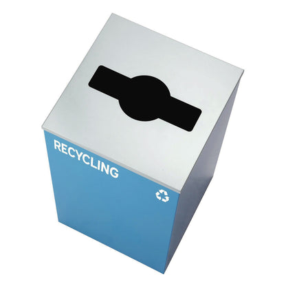 alpine-industries-29-gallon-trash-recycling-cans-steel-blue-recycling-with-mixed-lid-black-trash-can-with-square-lid-alh4450blkkit4_10