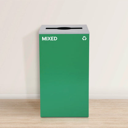 alpine-industries-29-gallon-trash-recycling-cans-steel-green-mixed-recycling-can-with-mixed-lid-black-trash-can-with-square-lid-alh4450blkkit11_4