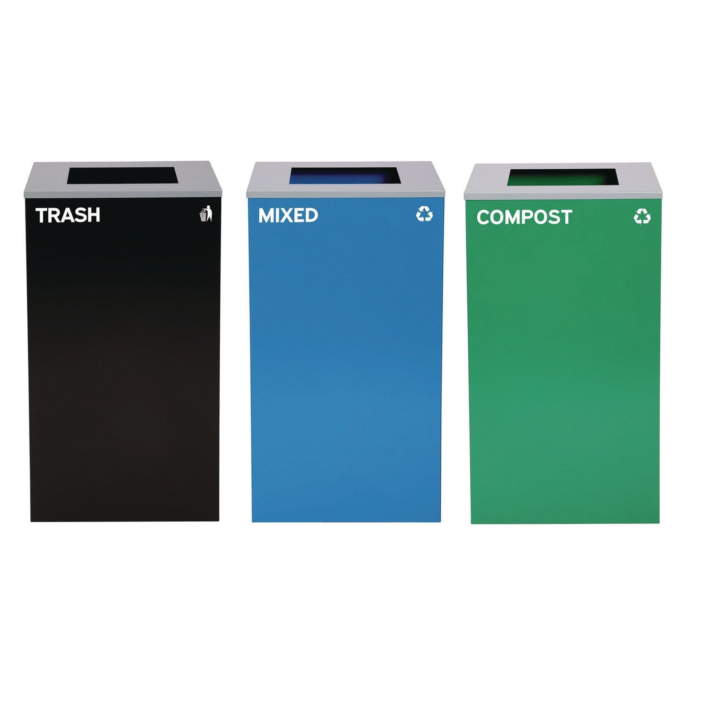 alpine-industries-29-gallon-trash-recycling-cans-steel-blue-mixed-recycling-can-green-compost-can-black-trash-can-with-square-lids-alh4450blkkit15_1
