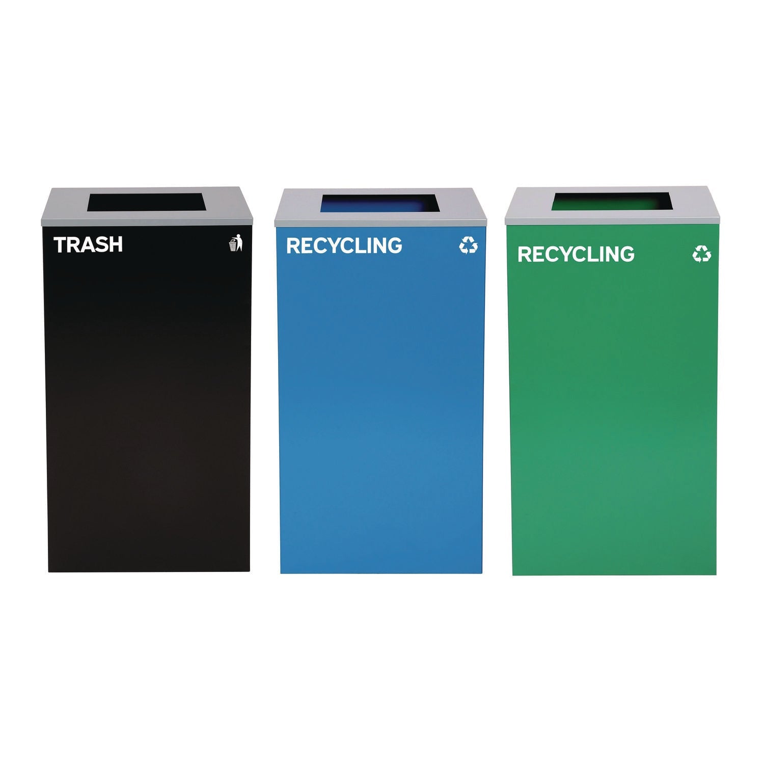 alpine-industries-29-gallon-trash-recycling-cans-steel-blue-recycling-can-green-recycling-can-black-trash-can-with-square-lids-alh4450blkkit17_1