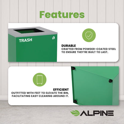 alpine-industries-29-gallon-trash-recycling-cans-steel-green-trash-can-with-square-lid-alh4450kitgrnst_7