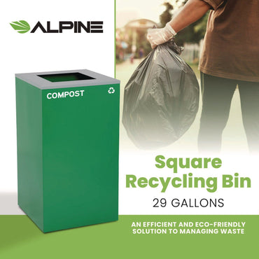 alpine-industries-29-gallon-trash-recycling-cans-steel-green-compost-can-with-square-lid-alh4450kitgrnsc_2