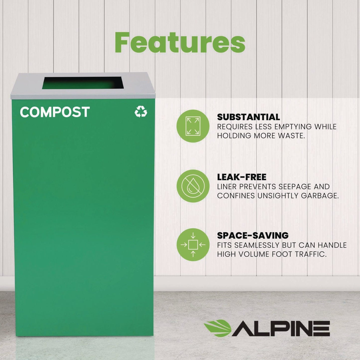 alpine-industries-29-gallon-trash-recycling-cans-steel-green-compost-can-with-square-lid-alh4450kitgrnsc_11