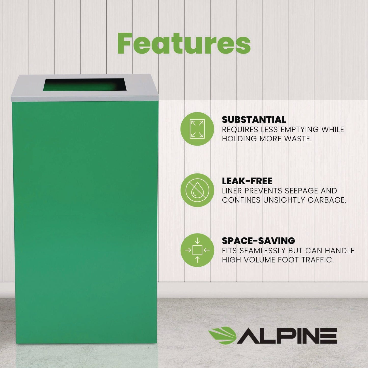 alpine-industries-29-gallon-trash-recycling-cans-steel-green-can-with-square-lid-alh4450kitgrns_9