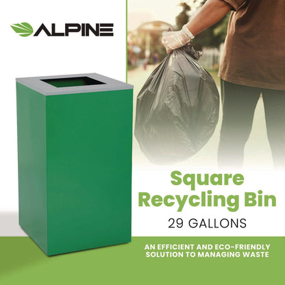 alpine-industries-29-gallon-trash-recycling-cans-steel-green-can-with-square-lid-alh4450kitgrns_10