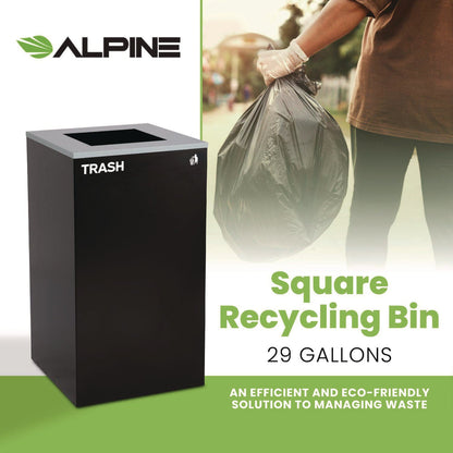 alpine-industries-29-gallon-trash-recycling-cans-steel-black-trash-can-with-square-lid-alh4450kitblkst_5