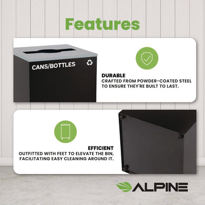 alpine-industries-29-gallon-trash-recycling-cans-steel-black-cans-bottles-recycling-can-with-mixed-lid-alh4450kitblkmc_11