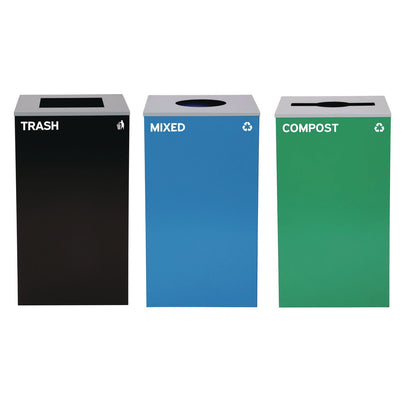 alpine-industries-29-gallon-trash-recycling-cans-steel-blue-mixed-recycling-w-circle-lid-green-compost-w-mixed-lid-black-trash-w-square-lid-alh4450blkkit37_1