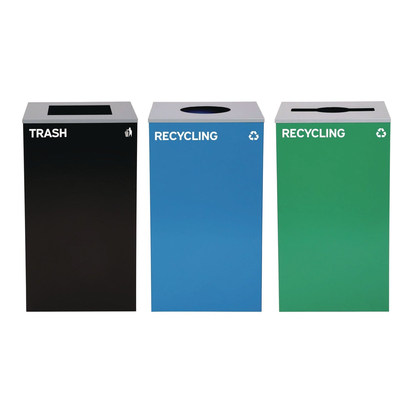 alpine-industries-29-gallon-trash-recycling-cans-steel-blue-recycling-can-w-circle-lid-green-recycling-w-mixed-lid-black-trash-w-square-lid-alh4450blkkit39_1