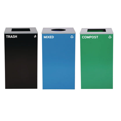 alpine-industries-29-gallon-trash-recycling-cans-steel-blue-mixed-recycling-can-w-circle-lid-green-compost-and-black-trash-cans-w-sq-lids-alh4450blkkit33_1