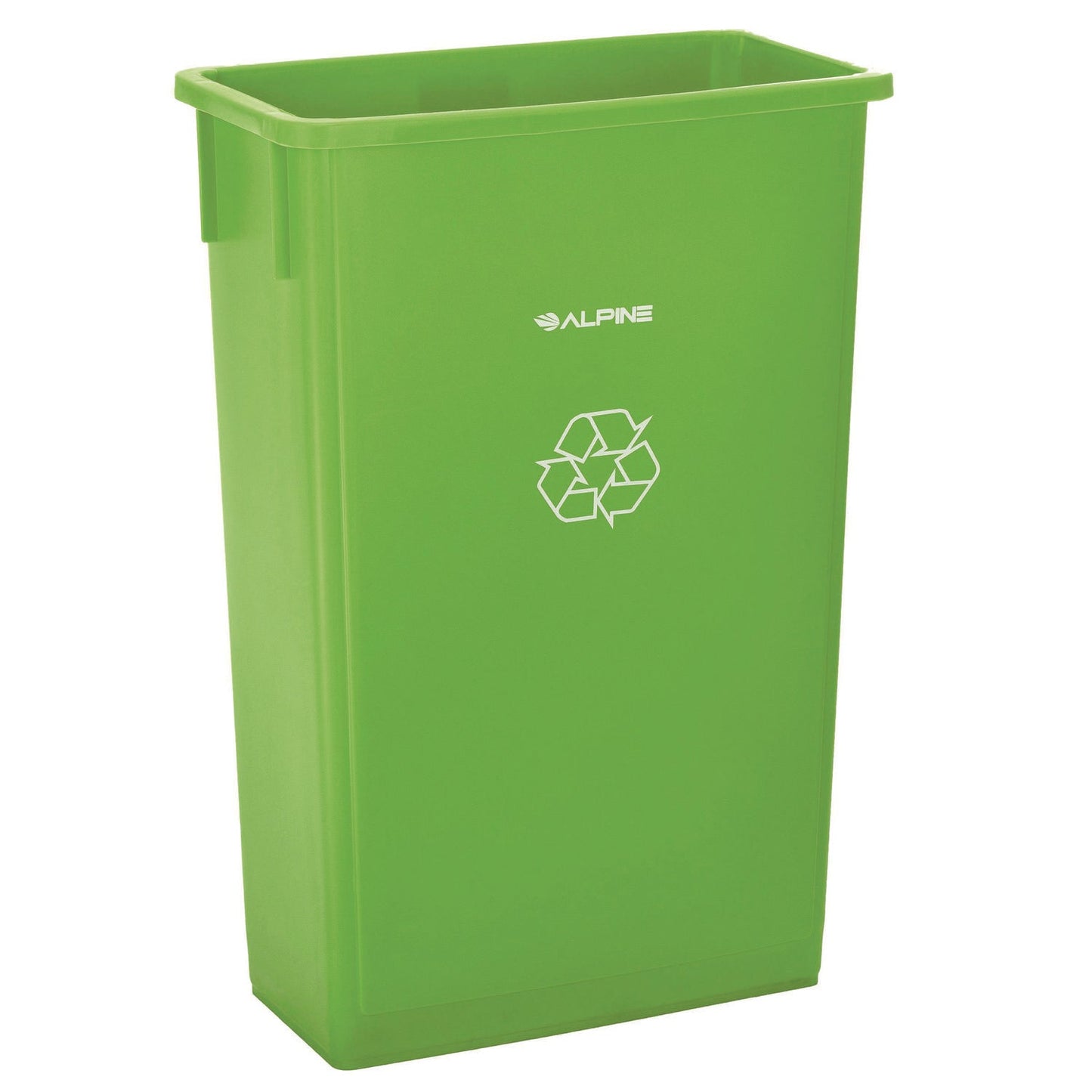 alpine-industries-slim-23-gallon-recycling-bin-plastic-lime-green-alhalp477lgrn_1