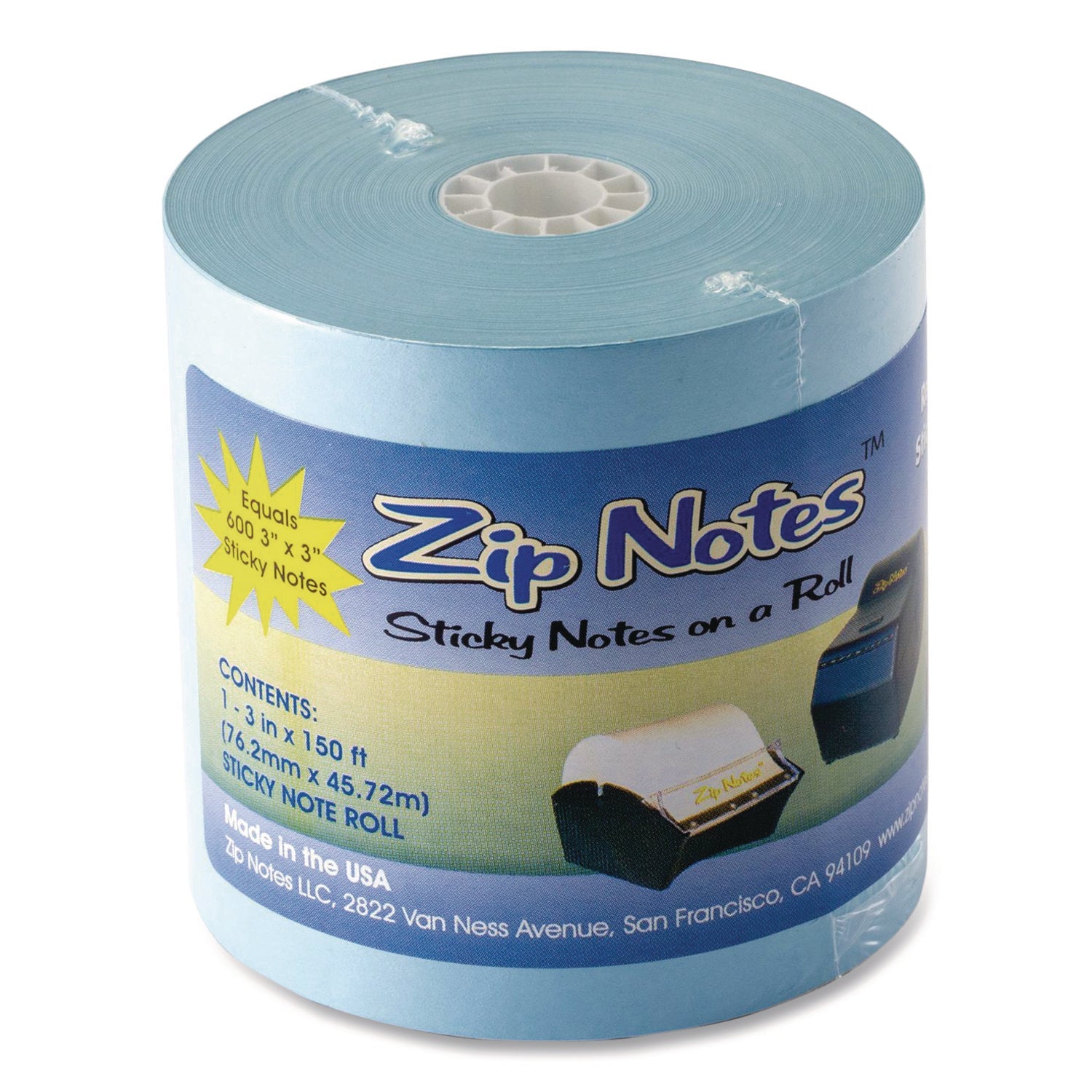 zip-notes-dispenser-refill-roll-unruled-150-ft-x-3-blue-vct0025_1