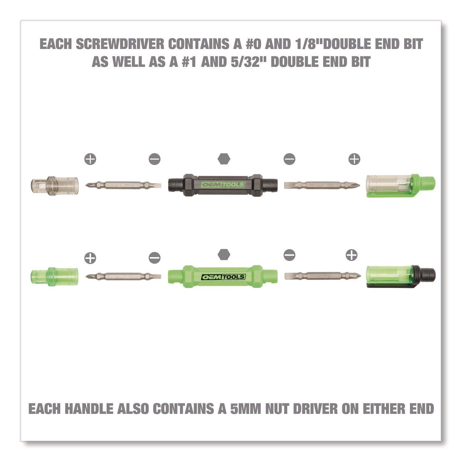 oemtools-r-6-way-pen-style-screw-nut-driver-phillips-slotted-bits-metric-sockets-5-38-long-black-green-green-clear-4-pack-gns22537_5