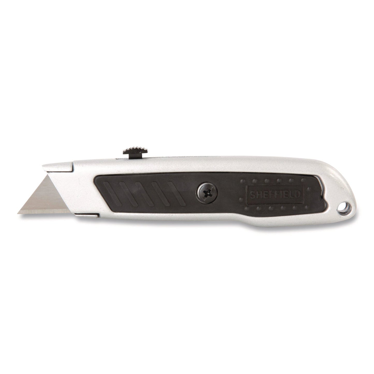sheffield-retractable-utility-knife-1-25-blade-3-5-plastic-handle-black-gray-gns12243_2